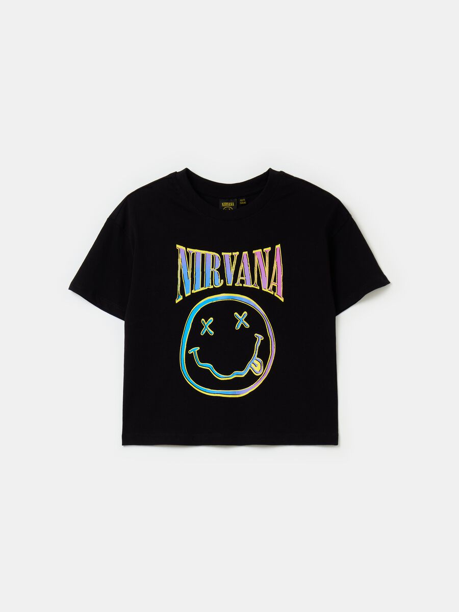 T-shirt with Nirvana logo print_0