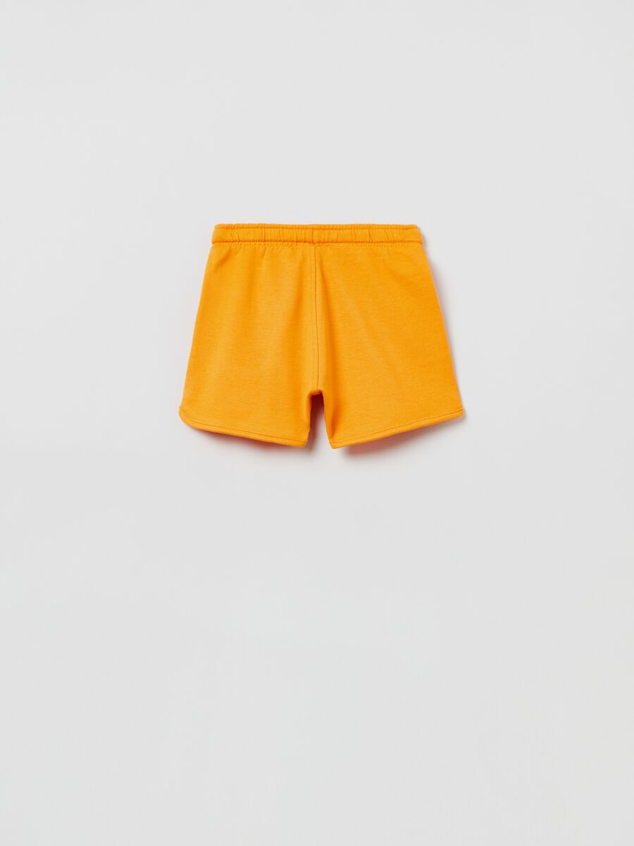 Cotton shorts with drawstring_1