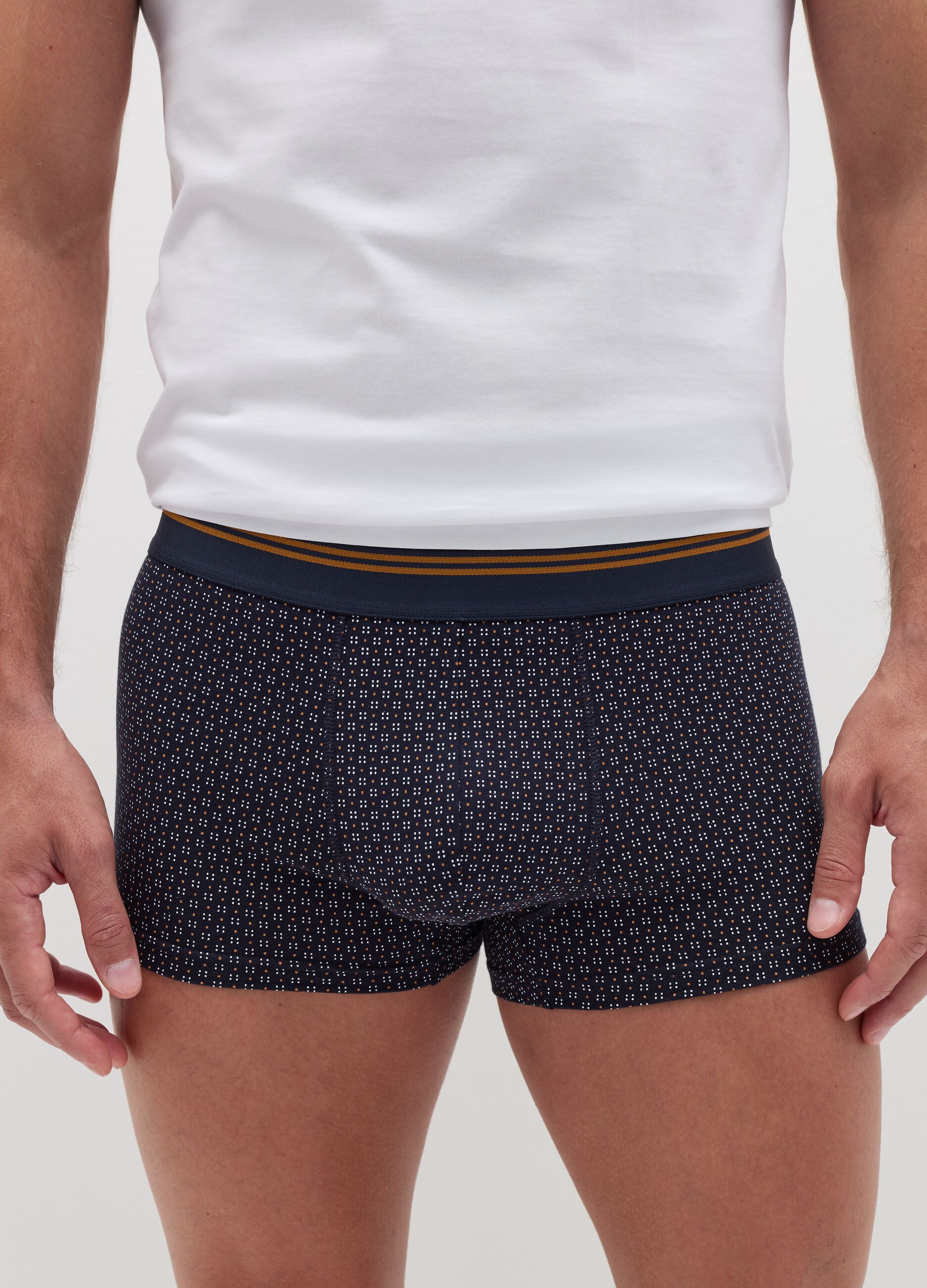 Three-pack boxer shorts with striped edging