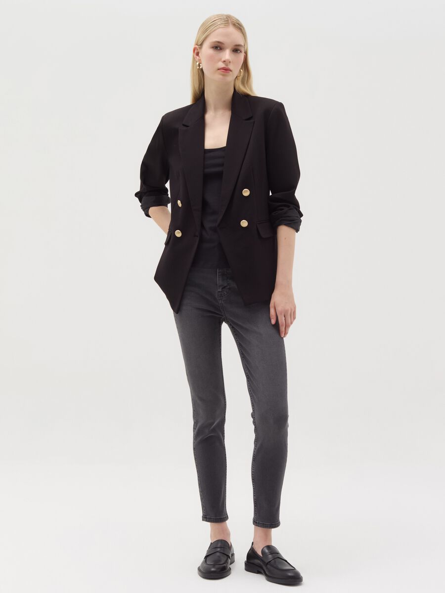 Skinny-fit jeans with five pockets_0