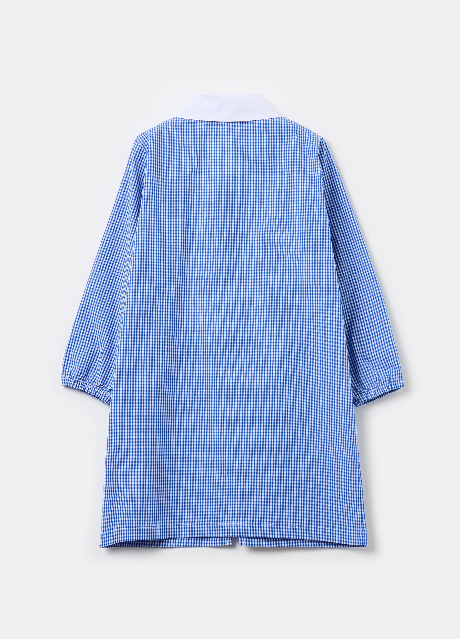 Monsters & Co. gingham smock with zip