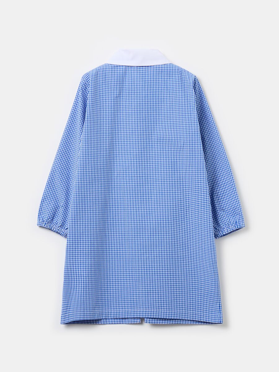 Monsters & Co. gingham smock with zip_1