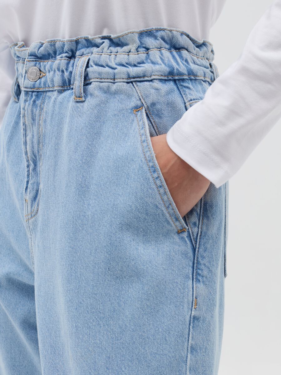 Paper bag jeans with pockets_3