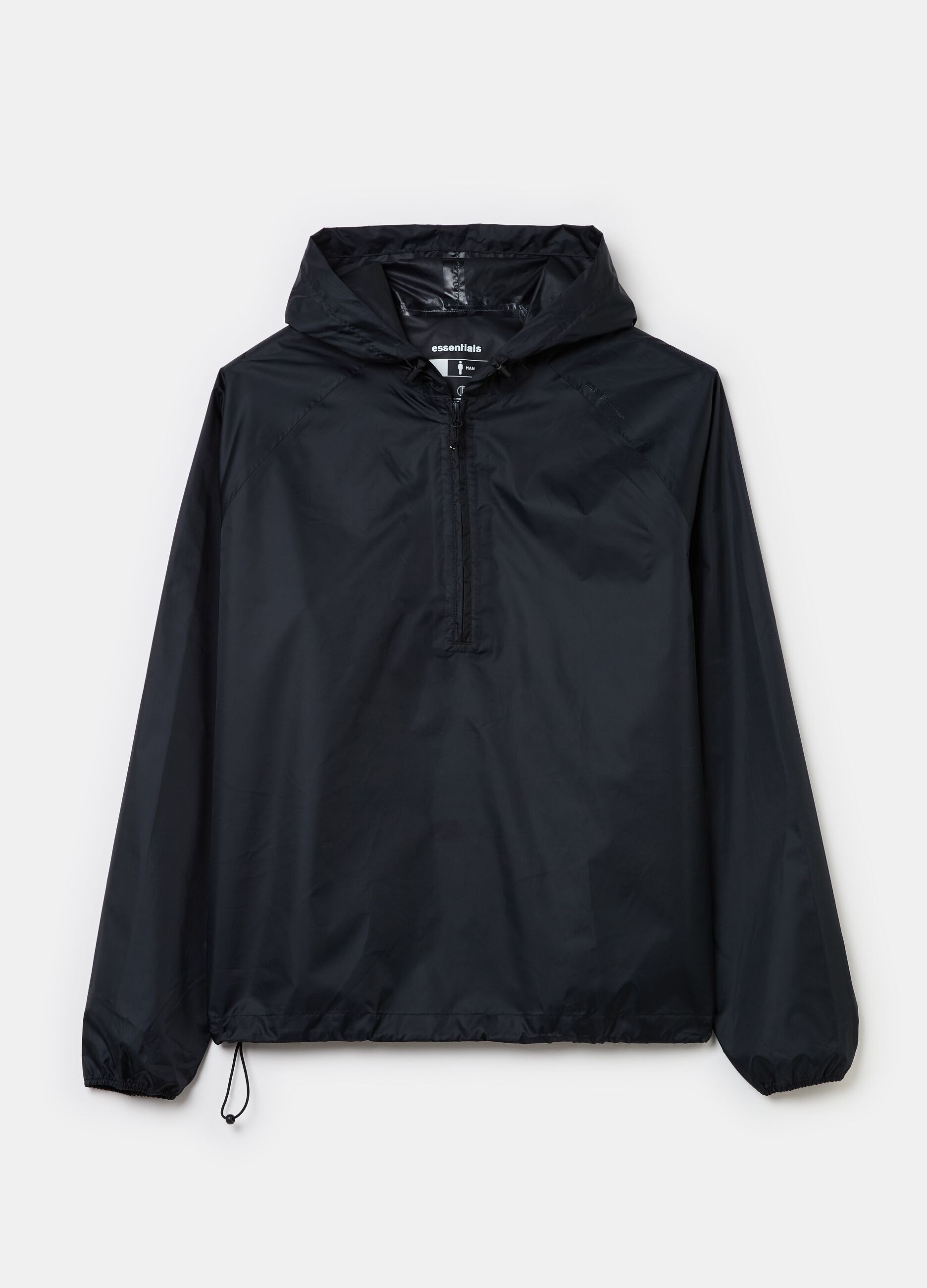 Essential waterproof half-zip jacket