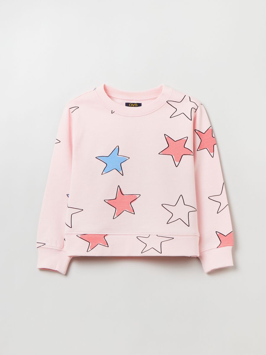 Sweatshirt in cotton with print_0