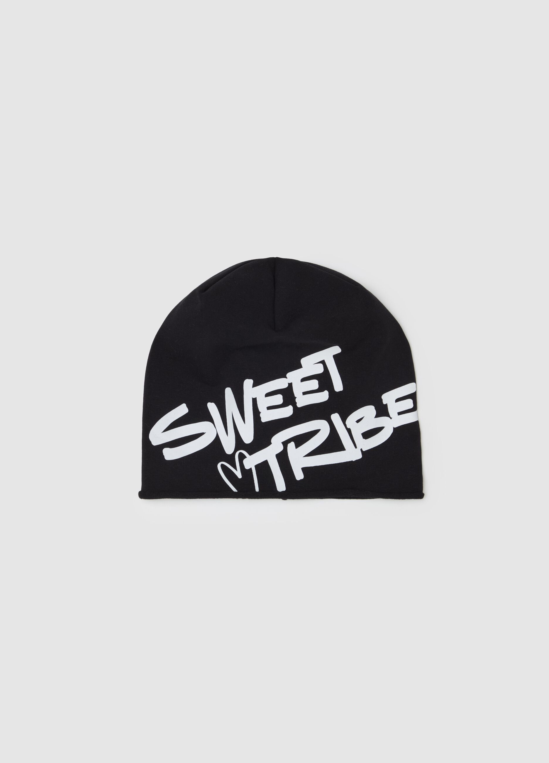 French terry hat with "Sweet Tribe” lettering