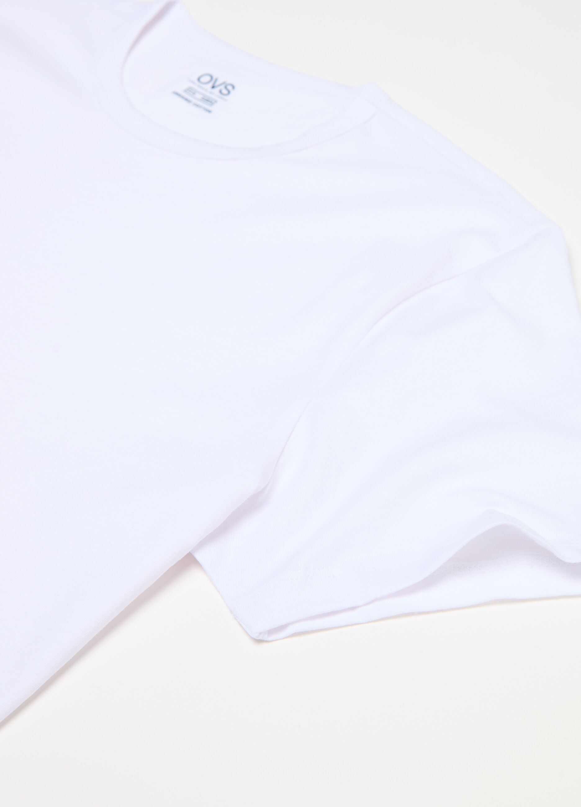 Two-pack undershirts with round neck in jersey