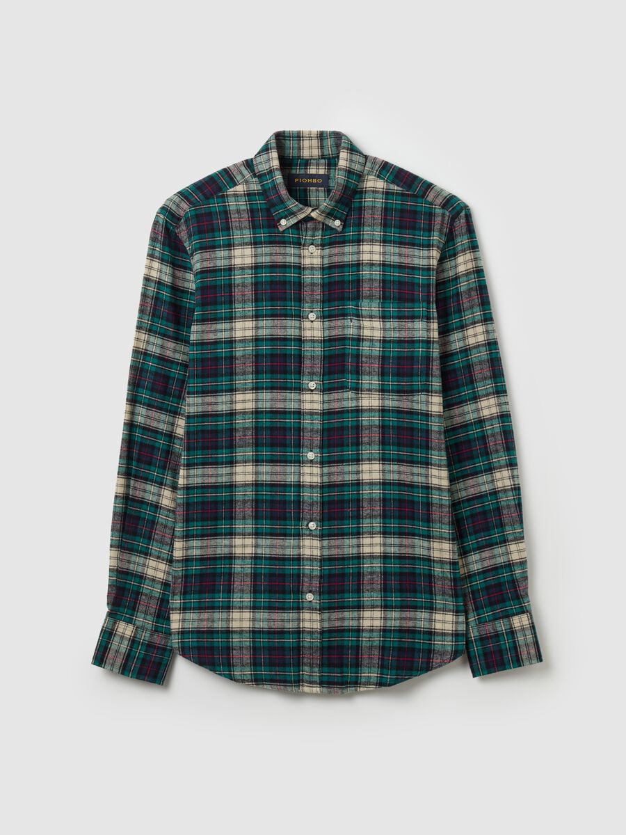 Chequered flannel shirt with pocket_4