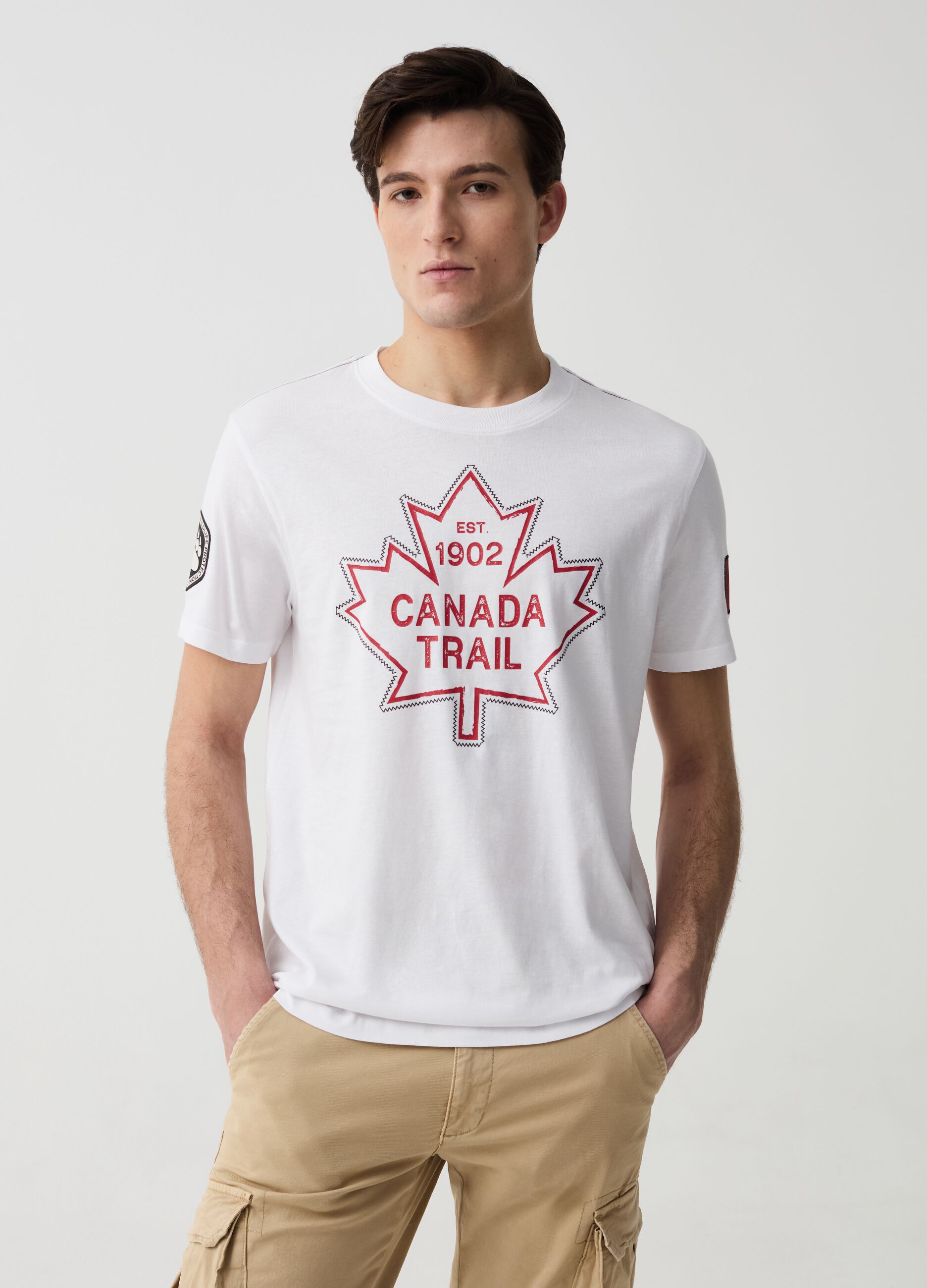 Camiseta con costuras en contraste Canada Trail