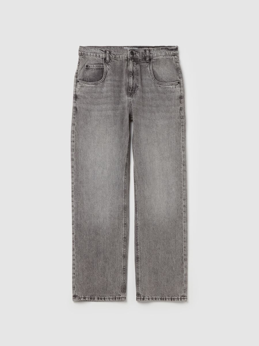 Regular fit jeans with faded effect_0