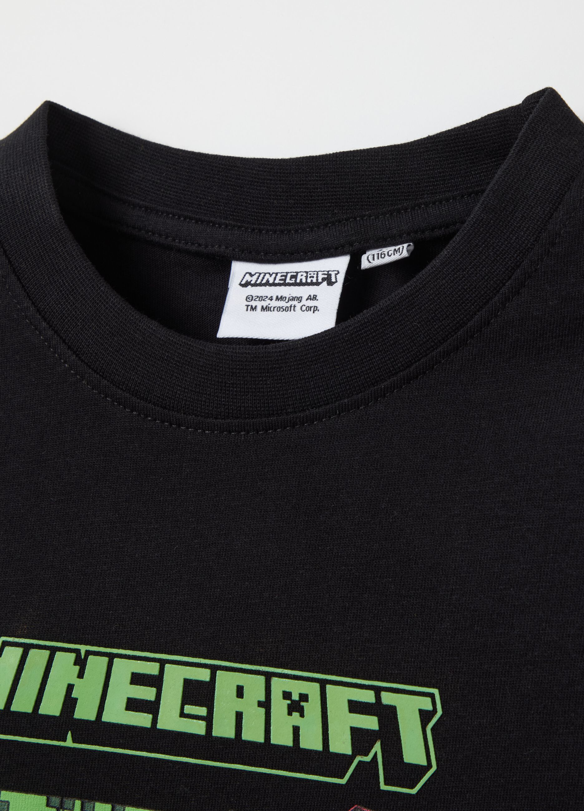 Cotton T-shirt with Minecraft print