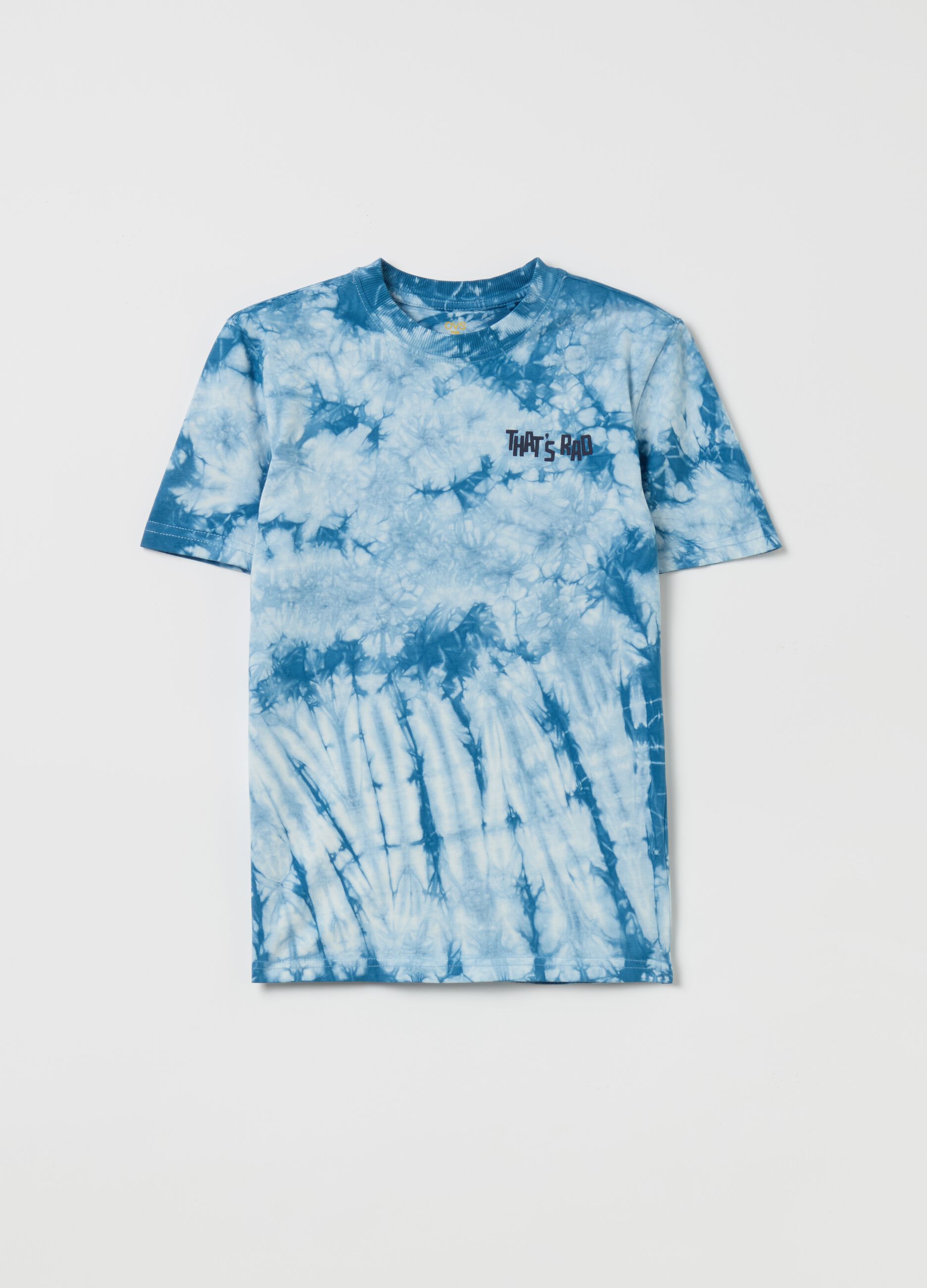 T-shirt Tie Dye con stampa "That's Rad"