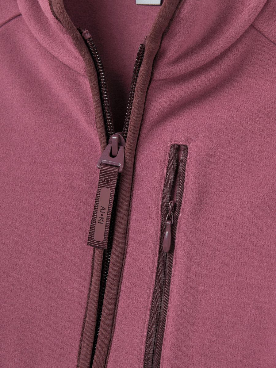 Full-zip sweatshirt in fleece_5