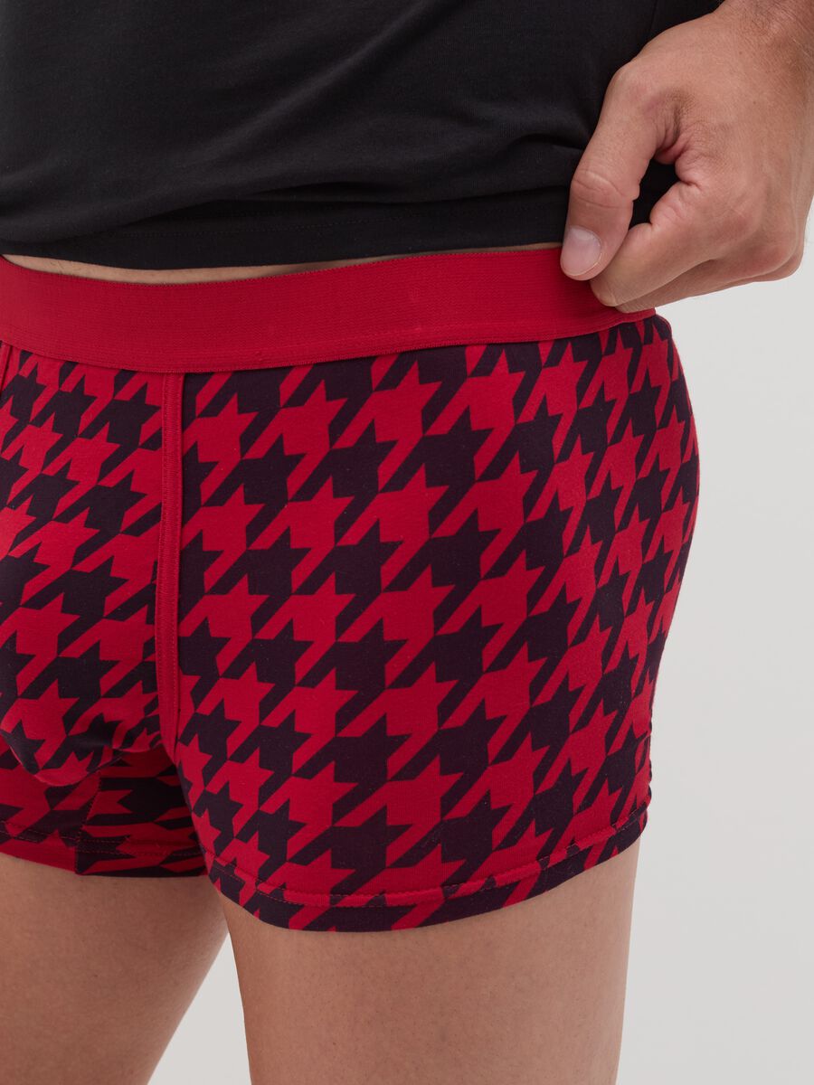 Stretch organic cotton boxer shorts with all-over print_2