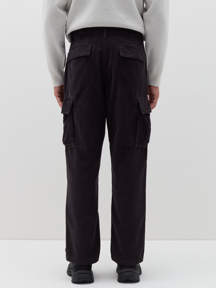 Cargo joggers in corduroy with drawstring_2