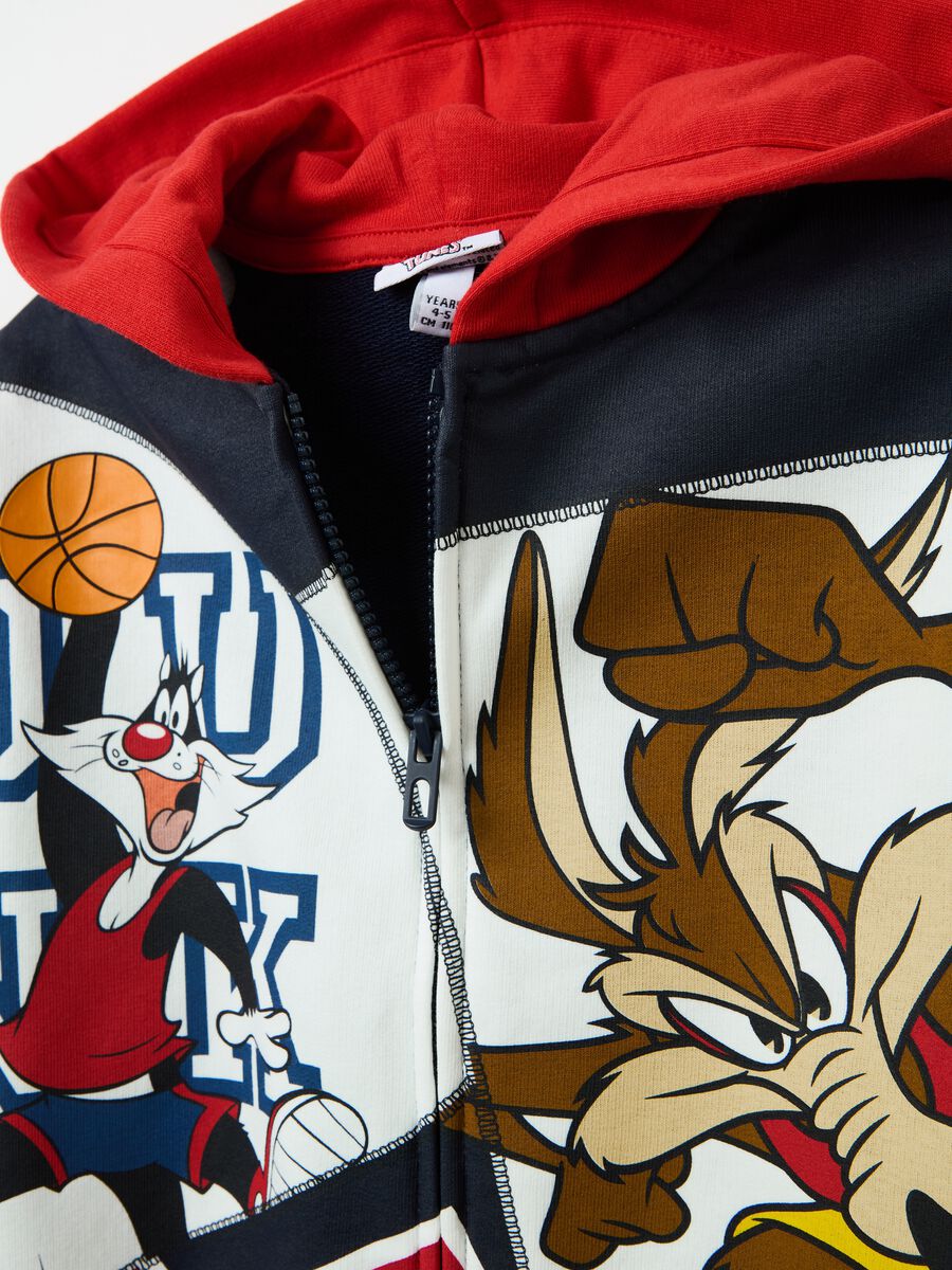 Sylvester the Cat and Bugs Bunny full-zip sweatshirt with hood_2