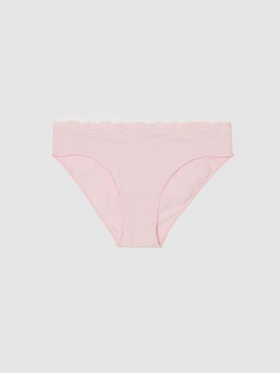 Microfibre briefs with lace trim_4