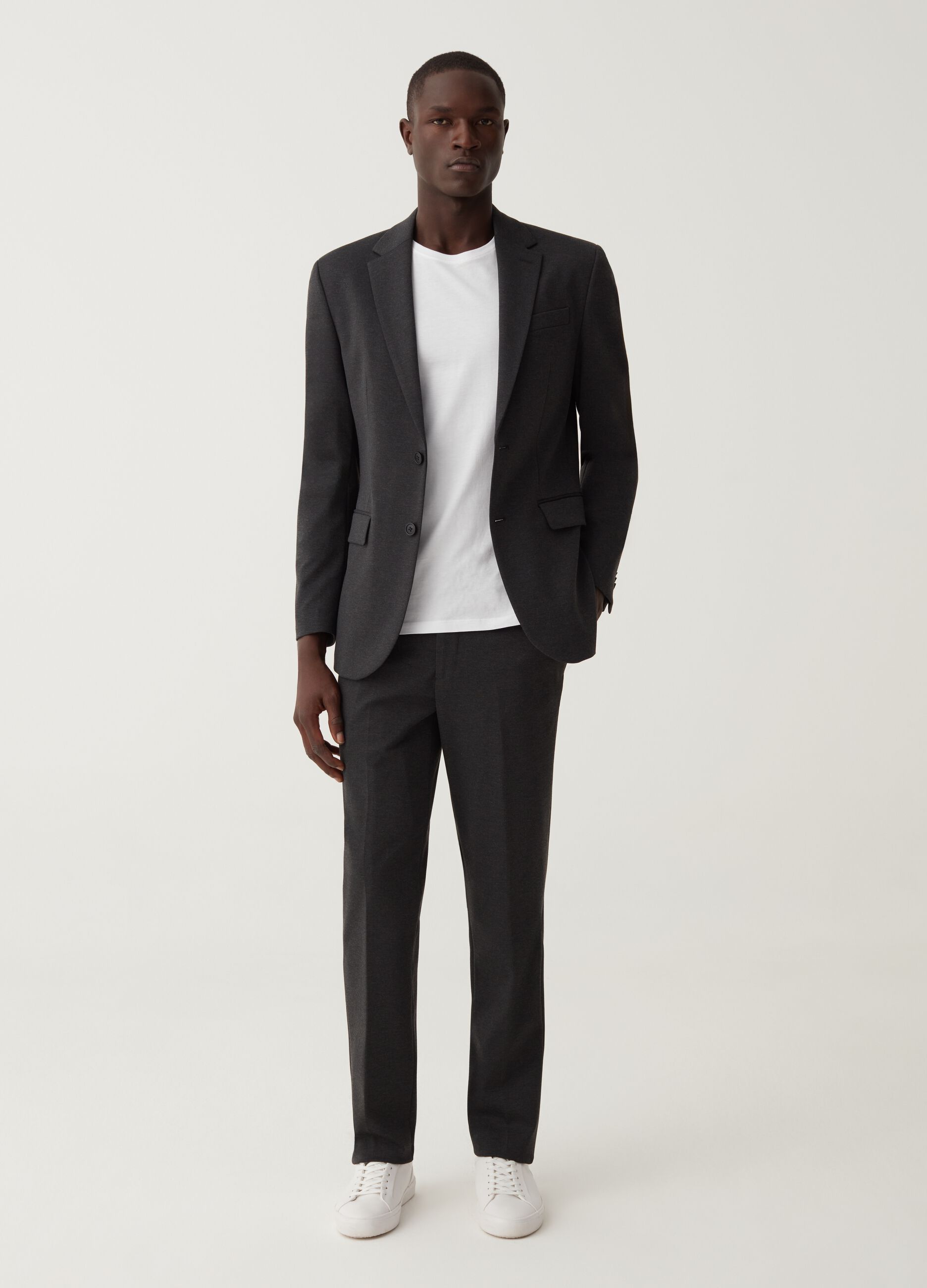 Buy Grey Melange Trousers & Pants for Men by BLACK DERBY Online | Ajio.com