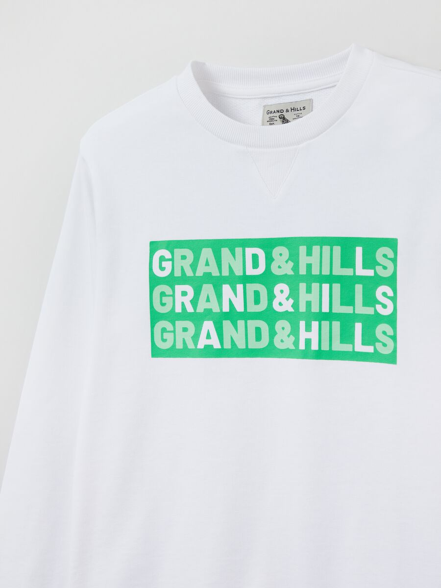 French terry sweatshirt with Grand&Hills print_2
