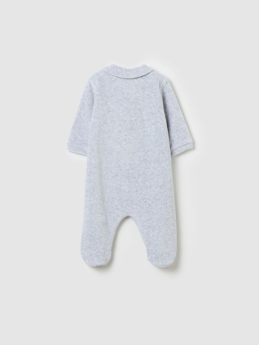 Velour onesie with feet and Thumper embroidery_1