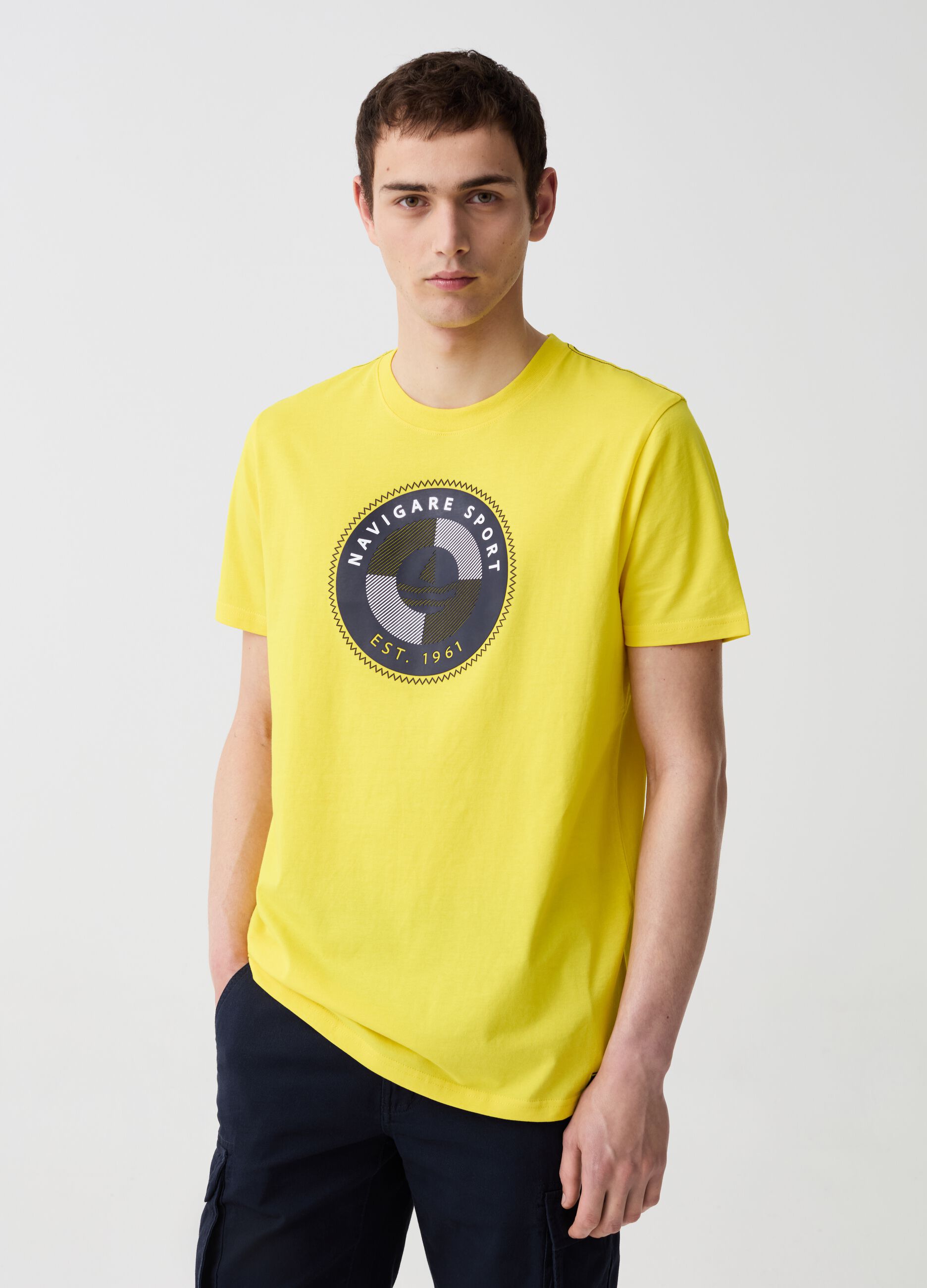 Camiseta con logo Navigare Sport estampado