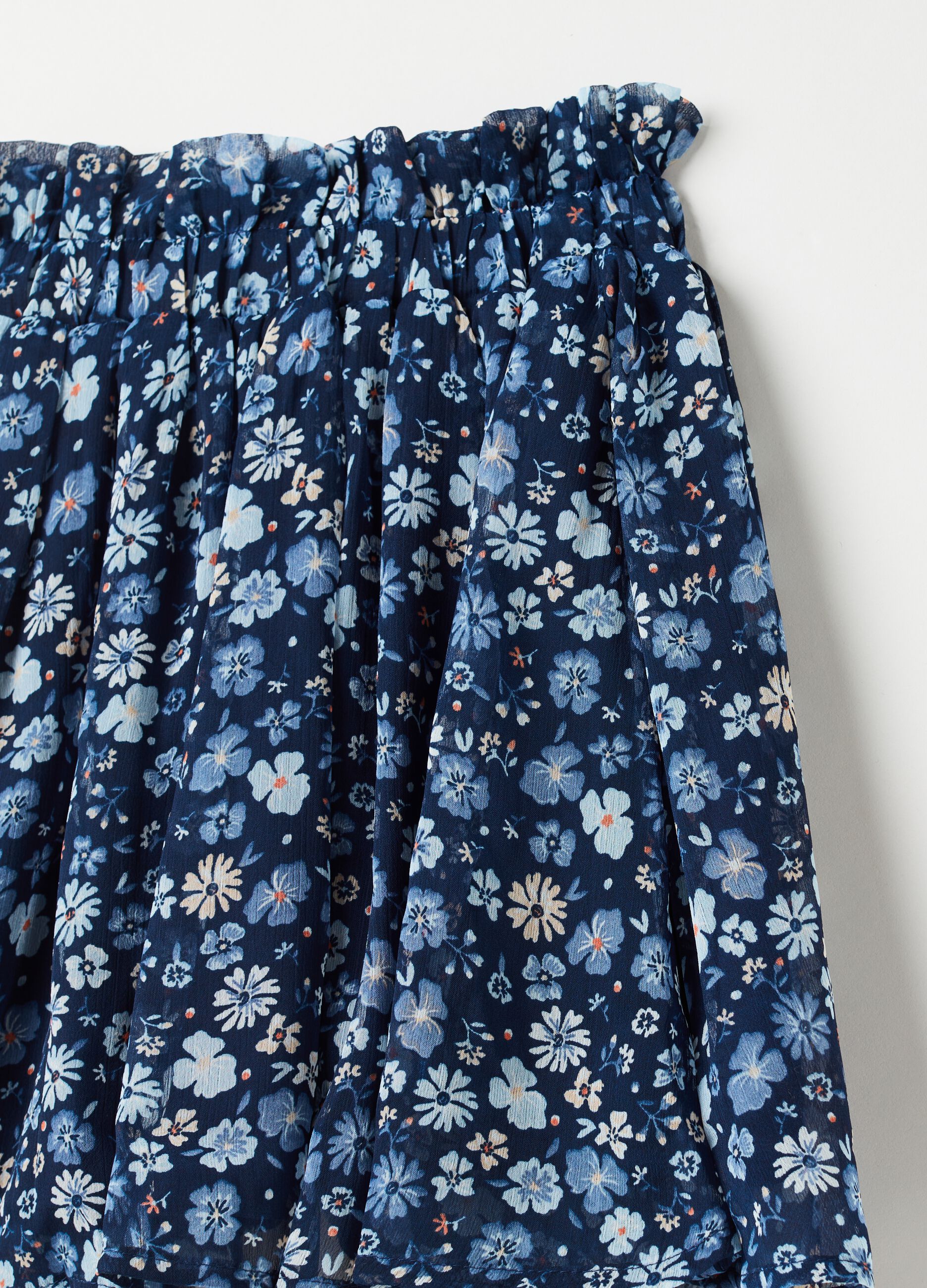 Floral pattern skirt