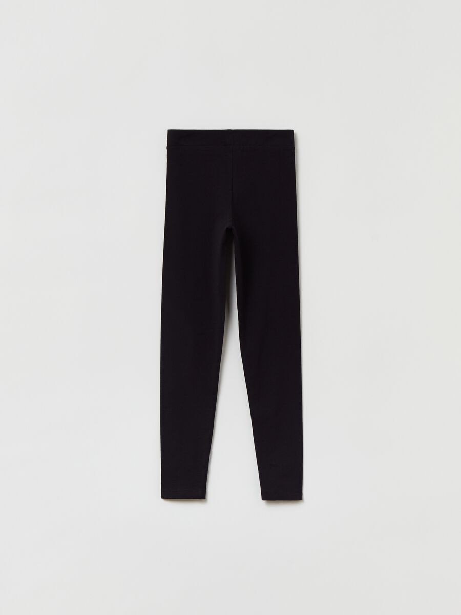 Stretch cotton leggings_1