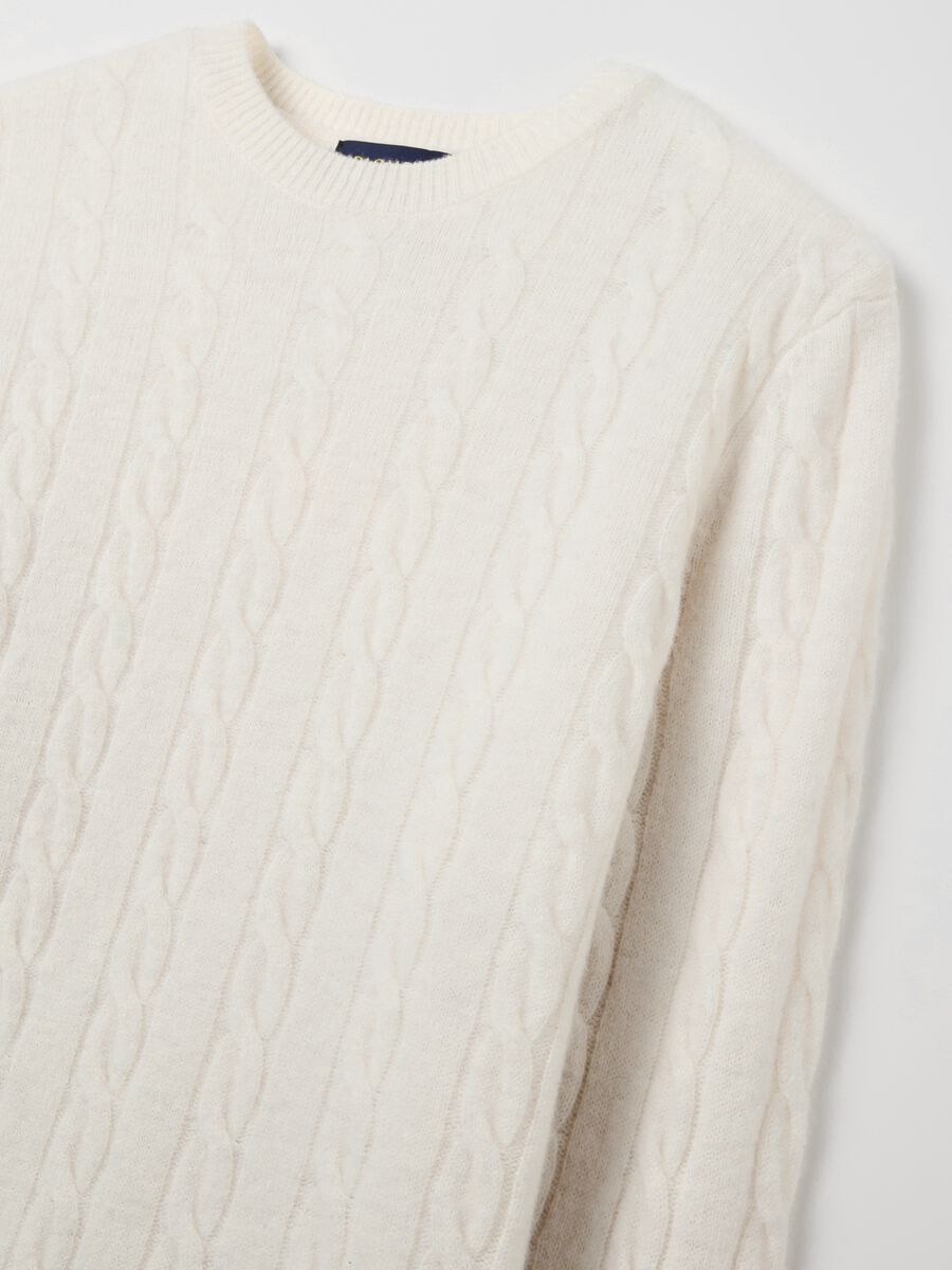 Pullover in cable-knit lambswool_5