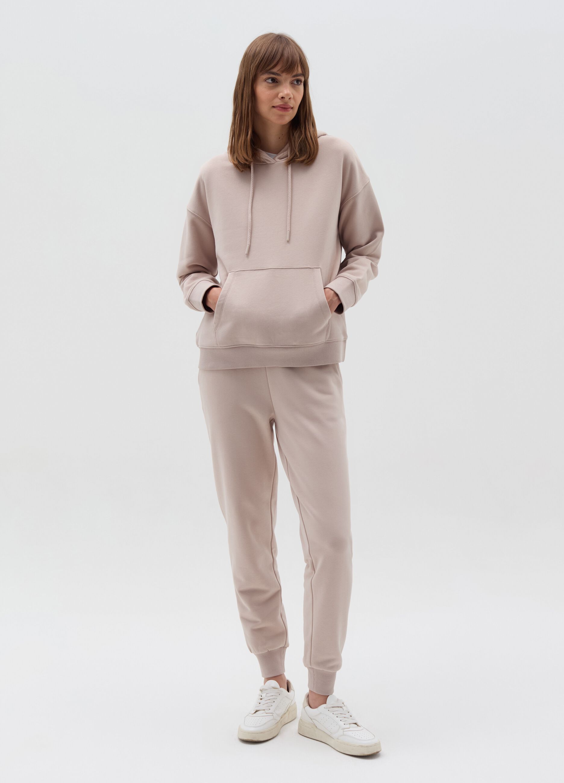 Essential joggers in fleece with drawstring