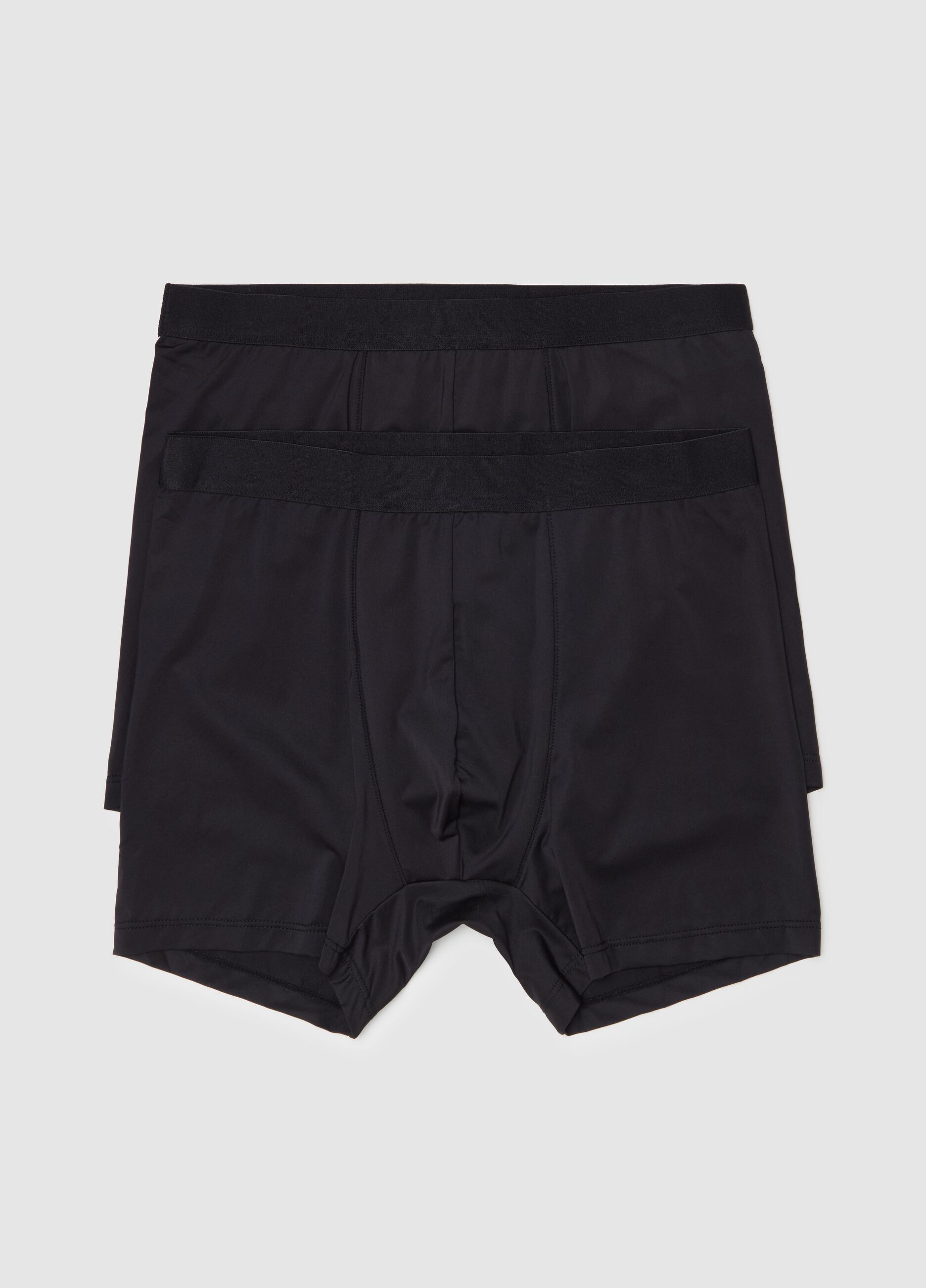 Bipack boxer midi in microfibra stretch