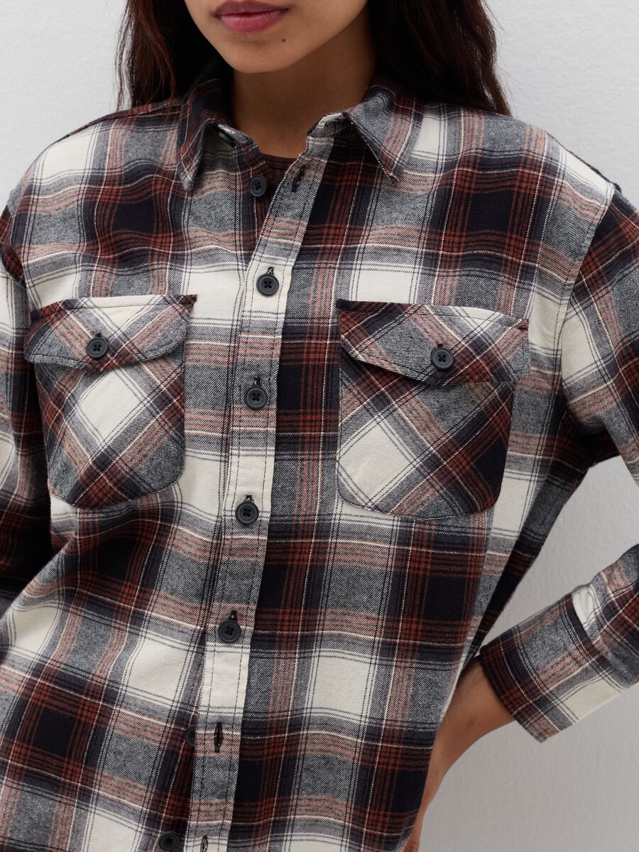 Camicia in flanella fantasia check_3