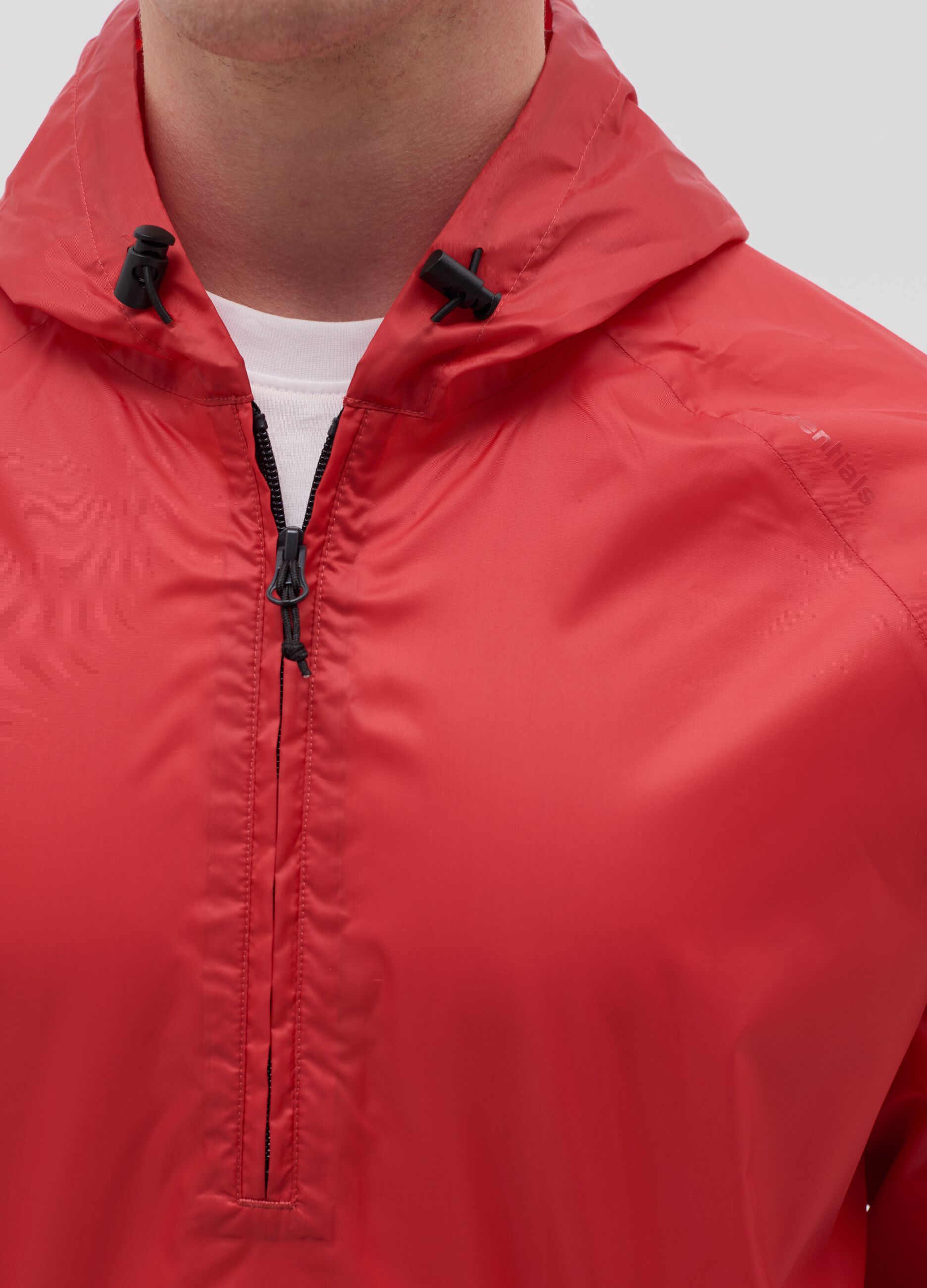 Essential waterproof half-zip jacket