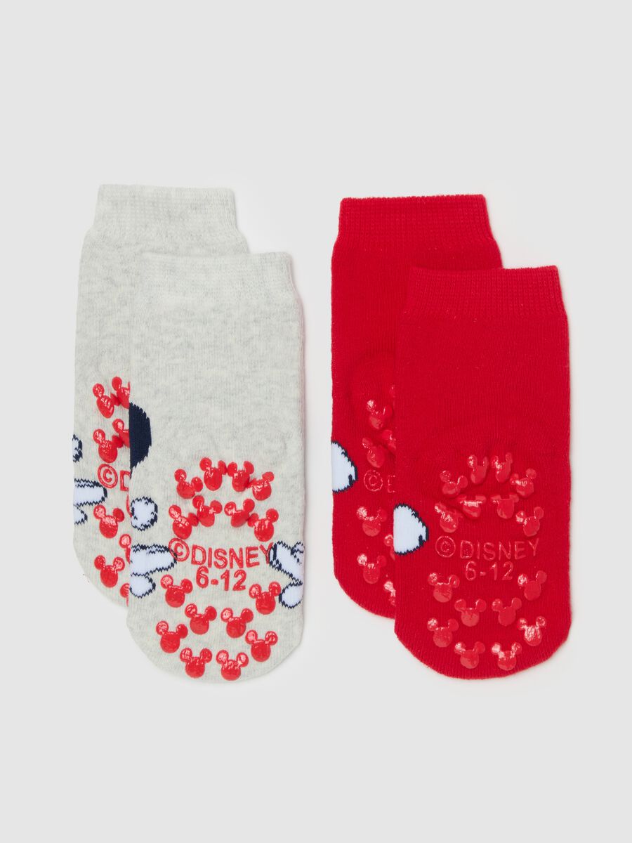 Two-pack slipper socks with Minnie Mouse Christmas design_1