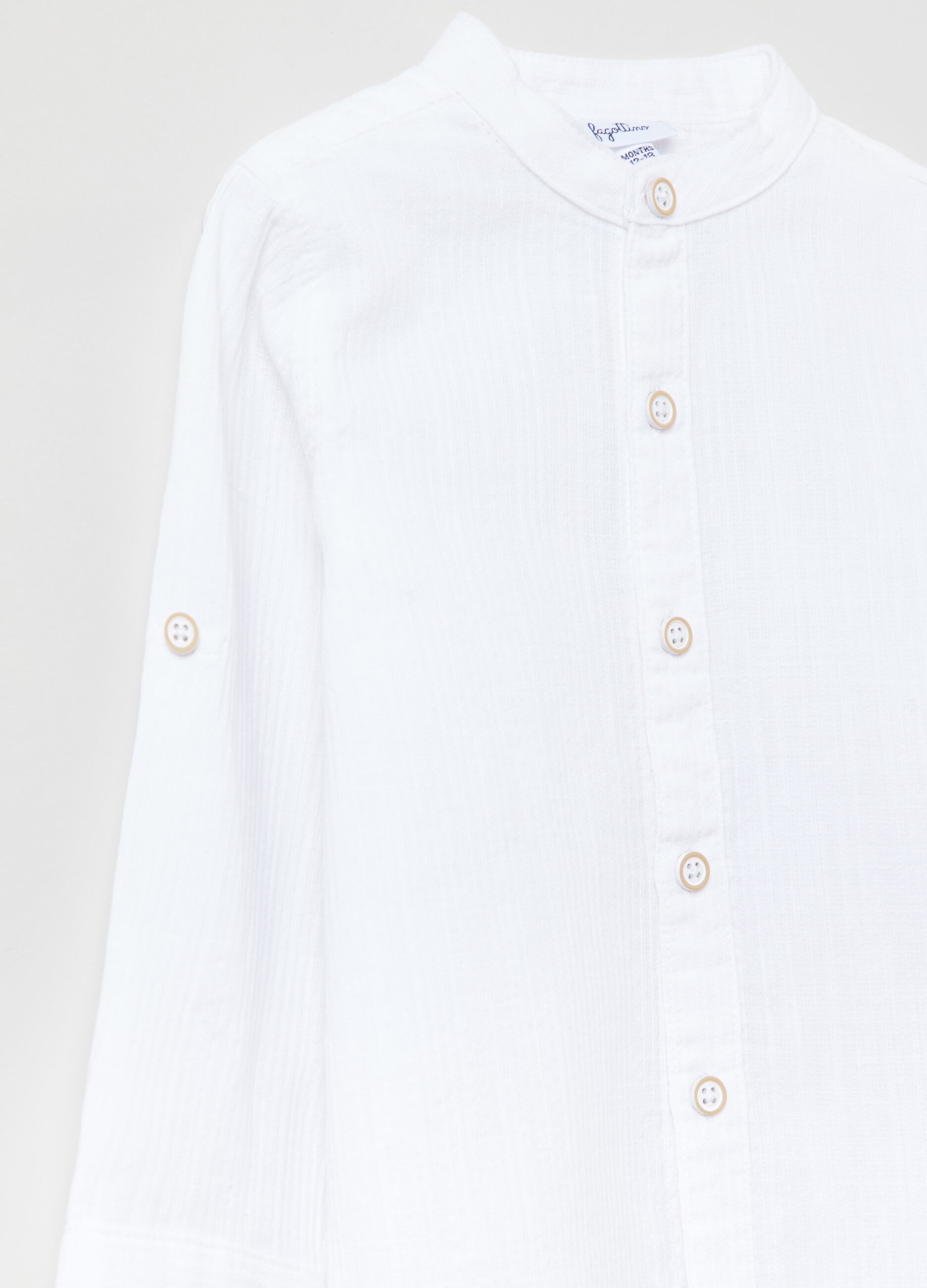 Camisa de lino y algodón