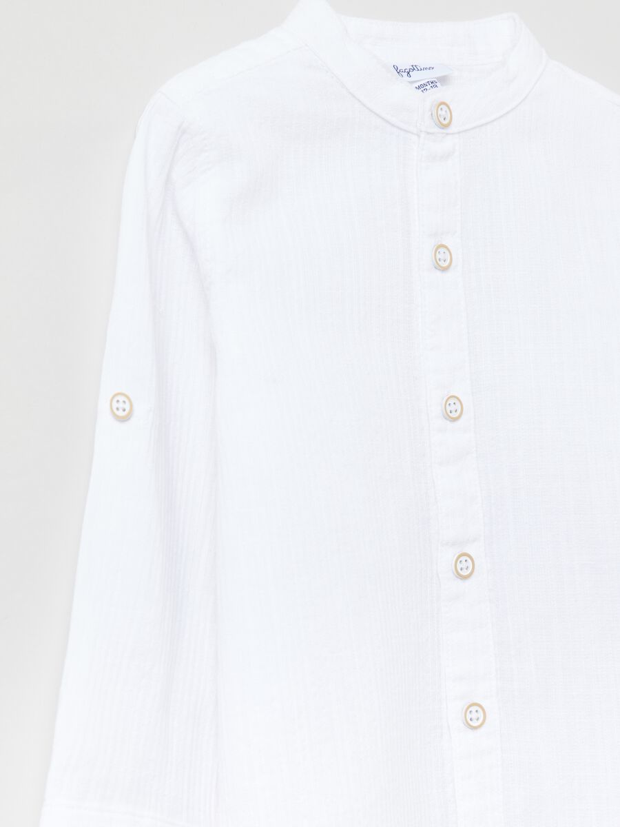 Textured linen and cotton shirt_2