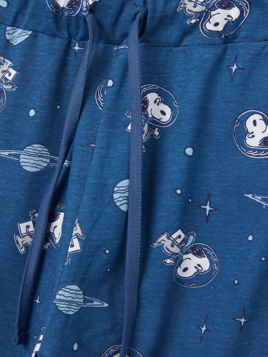 Long pyjamas with Snoopy astronaut print_5