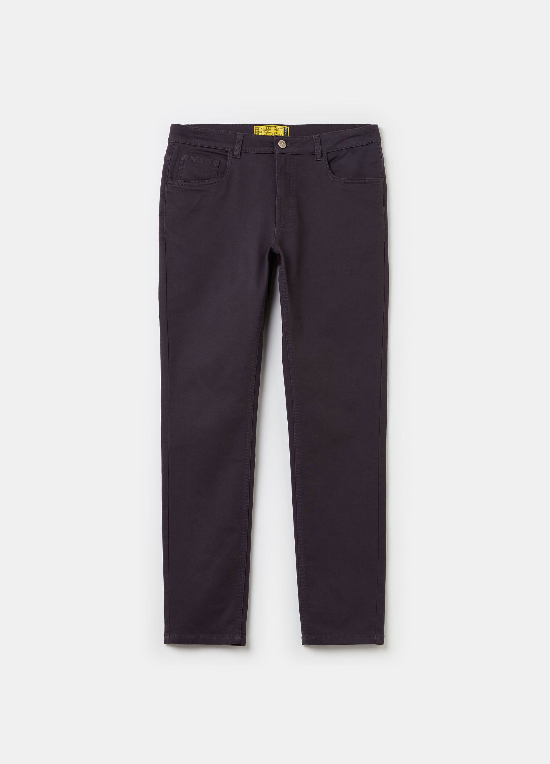 Five-pocket slim-fit trousers