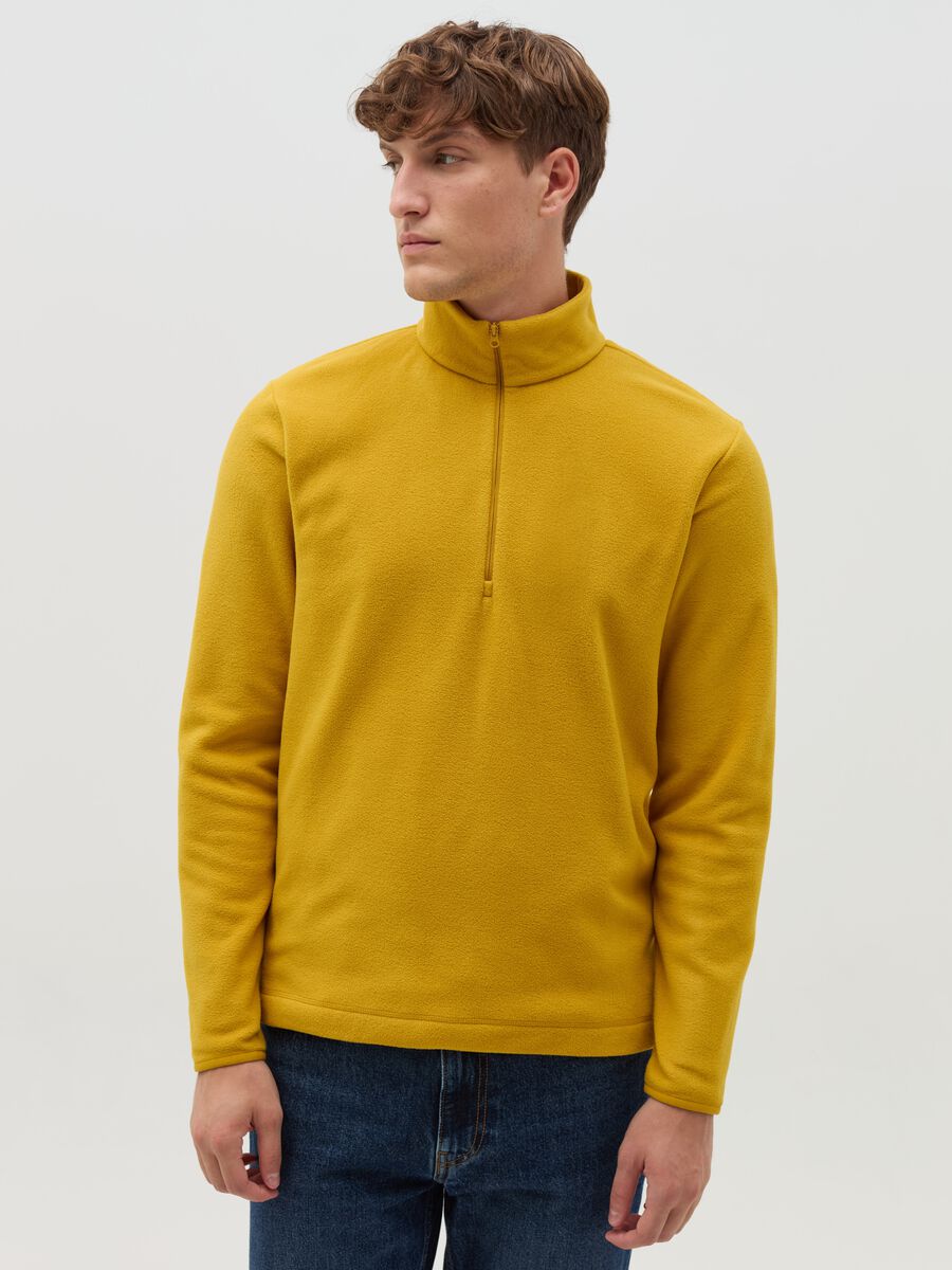 Half-zip sweatshirt in fleece_1