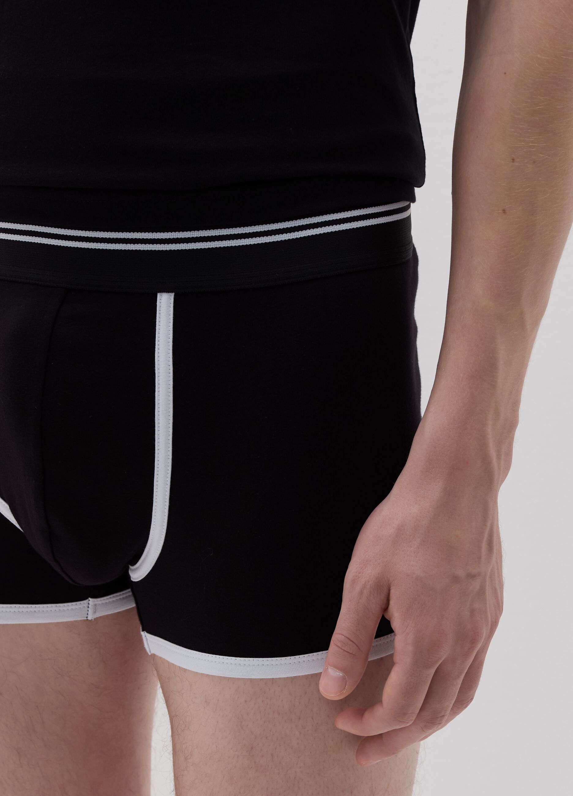 Boxer shorts with contrasting details