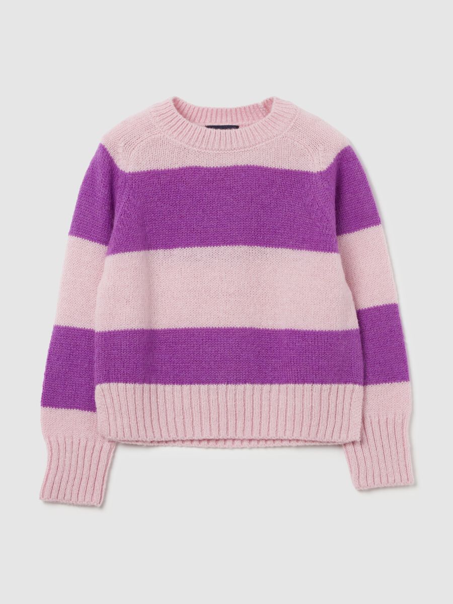 Pullover with striped pattern_0