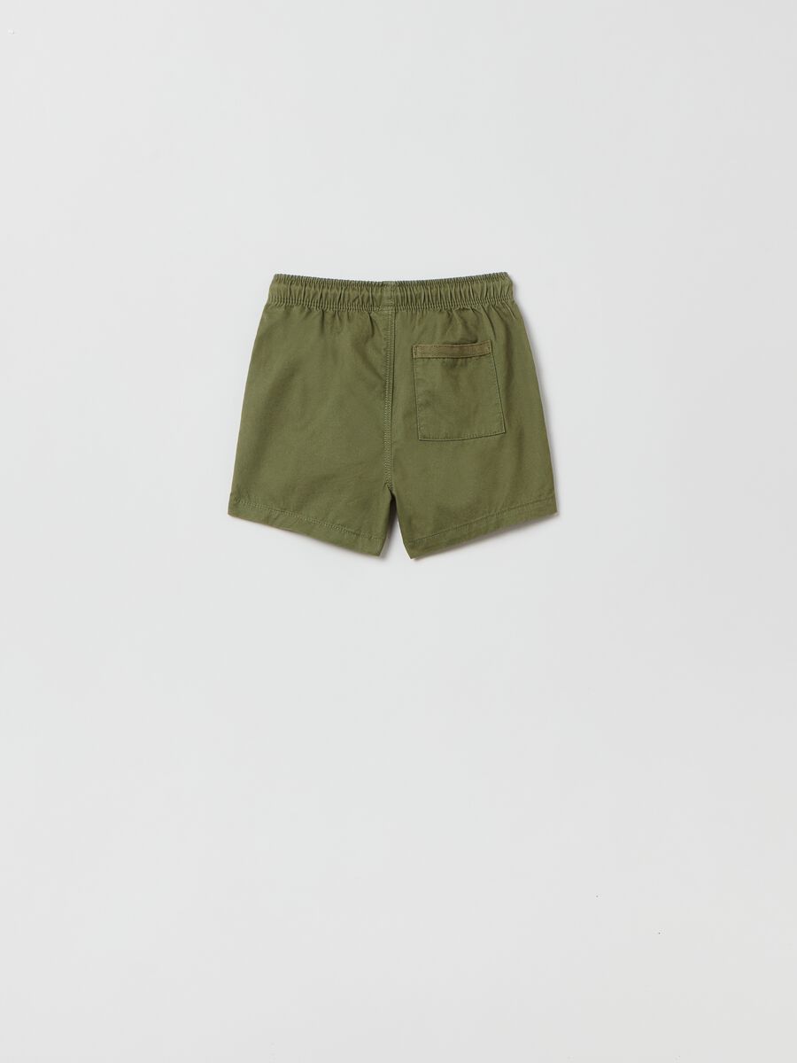 Twill shorts with drawstring_1