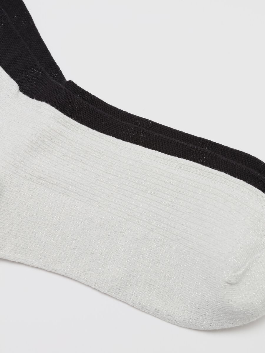 Two-pair pack short socks in stretch organic cotton_1