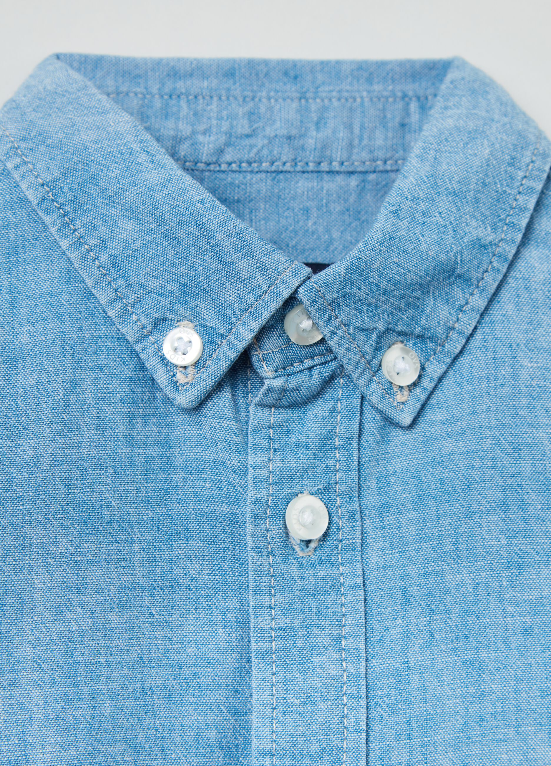 Cotton chambray shirt