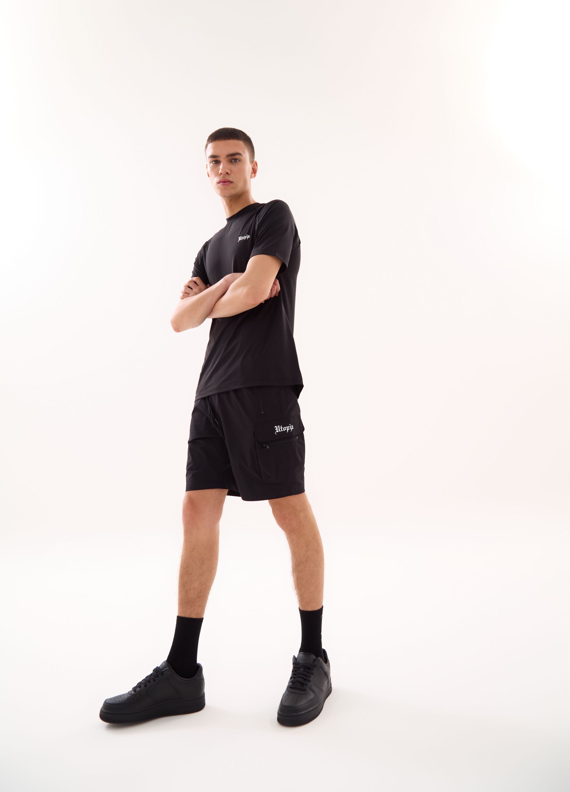 Technical Cargo Shorts Black