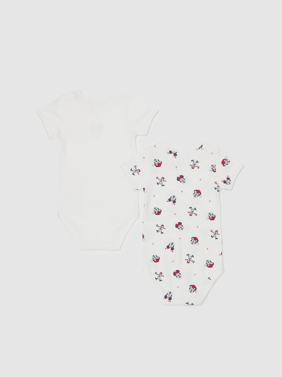 Two-pack bodysuits on organic cotton with Minnie Mouse print_1