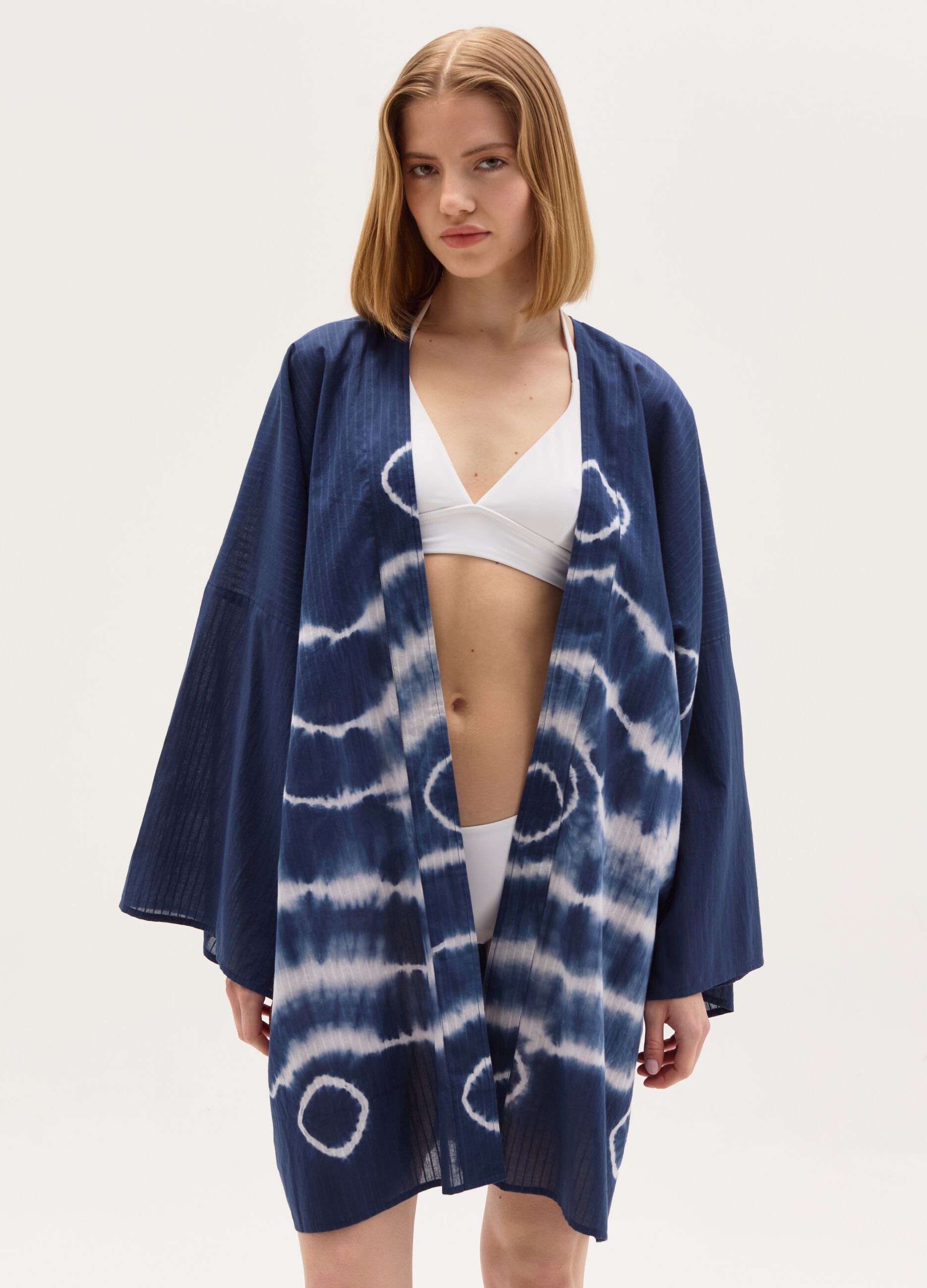 Kimono aperto copri costume Tie Dye