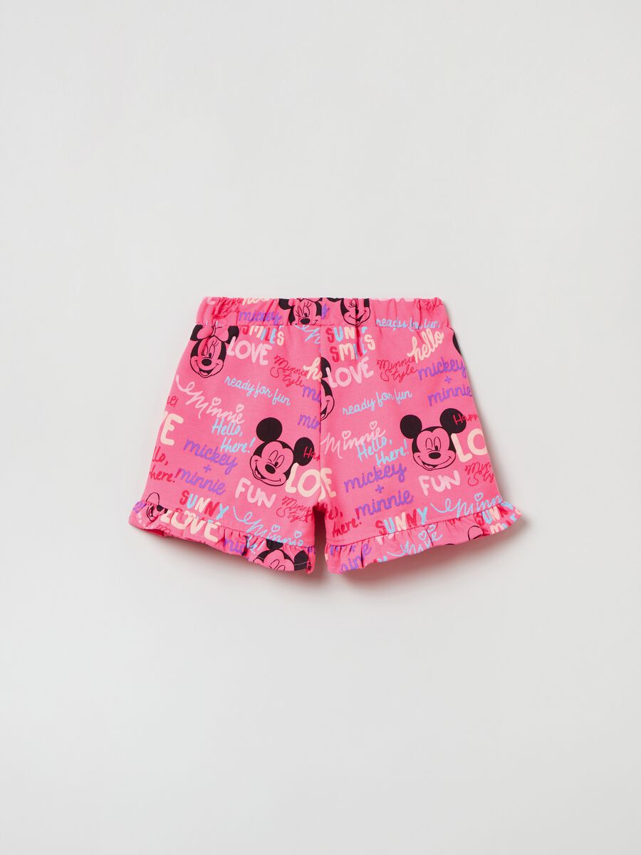Shorts with Disney Minnie and Mickey Mouse print_1