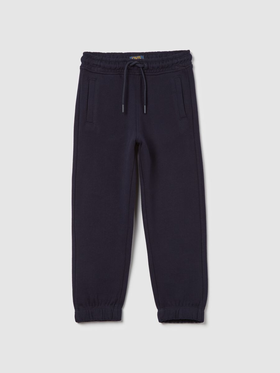 Essential joggers in organic cotton with drawstring_0