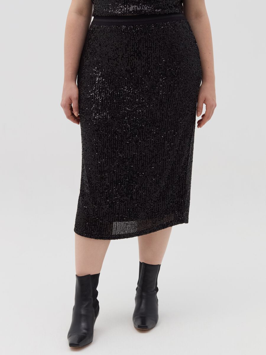 Curvy sequin midi skirt_1