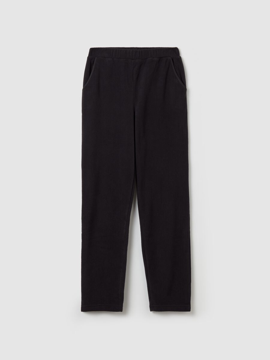 Slim-fit trousers in fleece_4